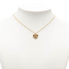 Dior Gold Plated CD Logo Heart Pendant Necklace Secondhand