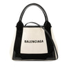 Secondhand Balenciaga Canvas Navy Cabas Satchel XS
