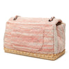Chanel Quilted Cotton and Jute Espadrille Chain Flap Secondhand