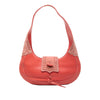LOEWE Suede Trimmed Calfskin Half Moon Hobo Secondhand
