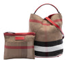 Burberry Medium Mega Check Canvas Ashby Bucket Bag Secondhand