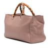Gucci Medium Calfskin Bamboo Shopper Satchel Secondhand