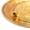 Secondhand Chanel Gold Plated 31 Rue Cambon Round Brooch