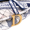 Dior Canvas Embroidered Around the World Saddle Bag Secondhand