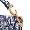 Dior Canvas Embroidered Around the World Saddle Bag Secondhand
