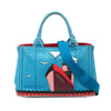 Prada Small Canvas Canapa Nautical Patch Satchel Secondhand