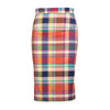 Secondhand Vivienne Westwood Harlequin Tartan Pencil Skirt - '10s
