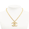 Secondhand Chanel CC Gold Plated Pendant Chain Necklace