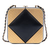 Chanel CC Lambskin and Metal Square Clutch with Chain Secondhand