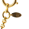 Chanel Gold Plated CC Round Pendant Necklace Secondhand