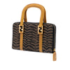 Fendi Zebra Print Canvas Twins Handbag Secondhand