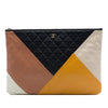 Chanel Large Quilted Lambskin Colorblock O Case Secondhand