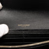 Saint Laurent Grain De Poudre Matelasse Chevron Monogram Flap Wallet Secondhand