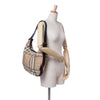 Burberry House Check Glittered Canvas Hobo Secondhand