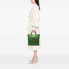Prada Saffiano Trimmed Tessuto Logo Plate Convertible Tote Secondhand