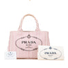 Prada Small Canvas Canapa Logo Stripes Satchel Secondhand