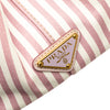 Prada Small Canvas Canapa Logo Stripes Satchel Secondhand