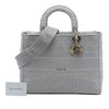 Dior Large Embroidered Canvas Cannage Lady D Lite Secondhand