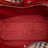Burberry Small Leather Trimmed Haymarket Check Coated Canvas Canterbury Tote Secondhand