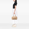 Bottega Veneta Intrecciato Trimmed Pebbled Lambskin Top Handle Bag Secondhand