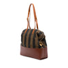 Fendi Pequin Stripe Canvas 2bag Secondhand