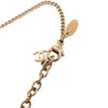 Chanel CC Gold Plated Resin Strass Dome Pendant Necklace Secondhand