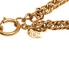 Chanel Gold Plated CC Diamond Shape Pendant Necklace Secondhand