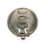 Secondhand Chanel Silver CC Round Clip On Earrings