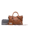 Balenciaga Small Chevre Motocross Classic Metallic Edge City Satchel Secondhand