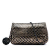 Bottega Veneta Metallic Calfskin Intrecciomirage Chain Flap Crossbody Secondhand