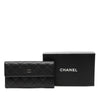 Chanel CC Quilted Caviar Flap Long Wallet Secondhand
