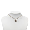 Chanel CC Gold Plated Enamel Pendant Necklace Secondhand