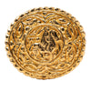 Chanel Gold Plated Equestrian Brooch Secondhand