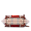 Burberry Small Haymarket Check Coated Canvas Suede Panel Canterbury Tote Secondhand