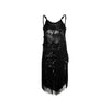 Secondhand Gianfranco Ferré Black Beaded Cocktail Dress - '90s