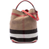 Burberry Medium Mega Check Canvas Ashby Bucket Bag Secondhand