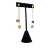 Louis Vuitton Gold Plated Crystal Gamble Drop Earrings And Necklace Set Secondhand