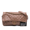 Secondhand Chanel Large Quilted Glazed Caviar Shiva Flap