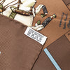 Hermès Le Monde du Polo Pocket Square Silk Scarf Secondhand