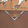 Hermès Le Monde du Polo Pocket Square Silk Scarf Secondhand