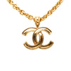 Chanel CC Gold Plated Pendant Necklace Secondhand