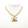 Chanel CC Gold Plated Pendant Necklace Secondhand