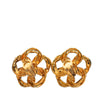 Chanel Gold Plated Chain Link Clip On Earrings Secondhand