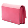 Prada Bicolor Saffiano Turn Lock Wallet on Strap Secondhand