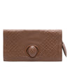 Secondhand Bottega Veneta Nappa Embossed Intrecciato Turn Lock Clutch