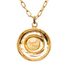Chanel CC Gold Plated Medallion Pendant Necklace Secondhand