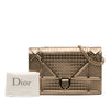 Secondhand Dior Metallic Patent Microcannage Diorama Wallet on Chain