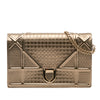 Secondhand Dior Metallic Patent Microcannage Diorama Wallet on Chain