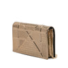 Secondhand Dior Metallic Patent Microcannage Diorama Wallet on Chain
