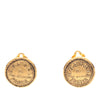 Chanel Gold Plated Coin Clip On Earrings Secondhand